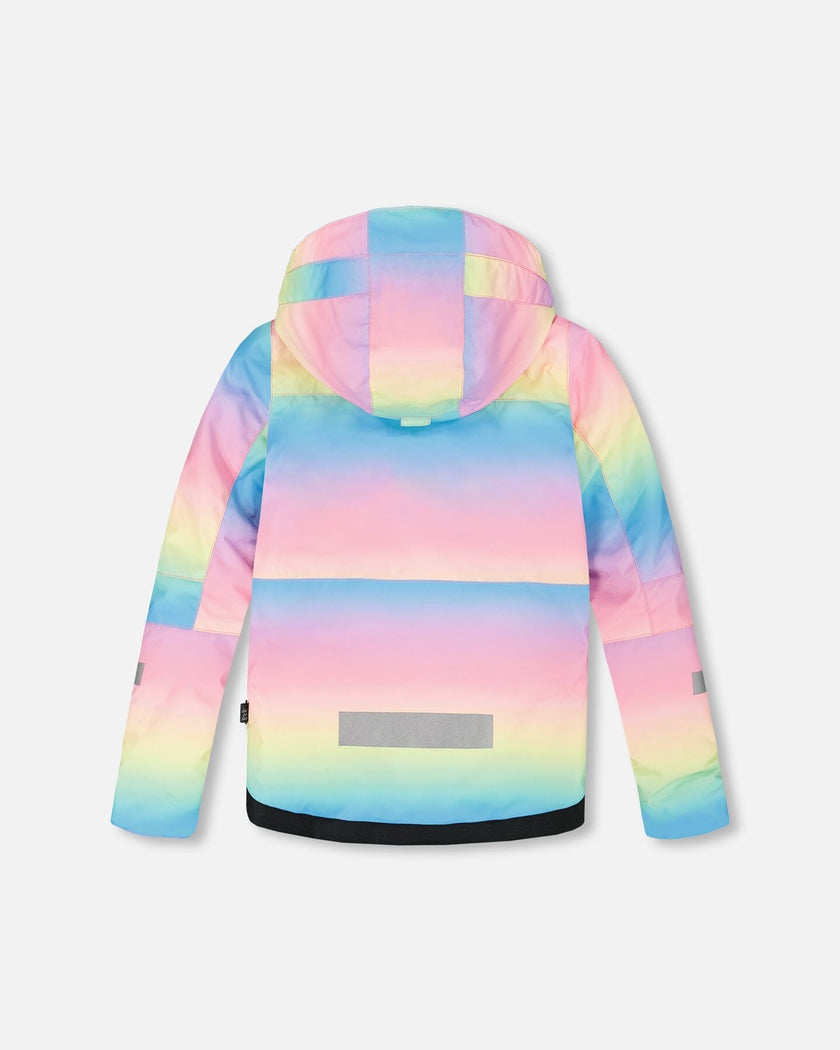 Two-Piece Teknik Snowsuit Rainbow Gradient