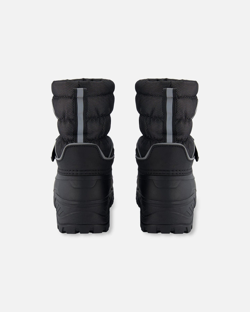Winter Boots Solid Black