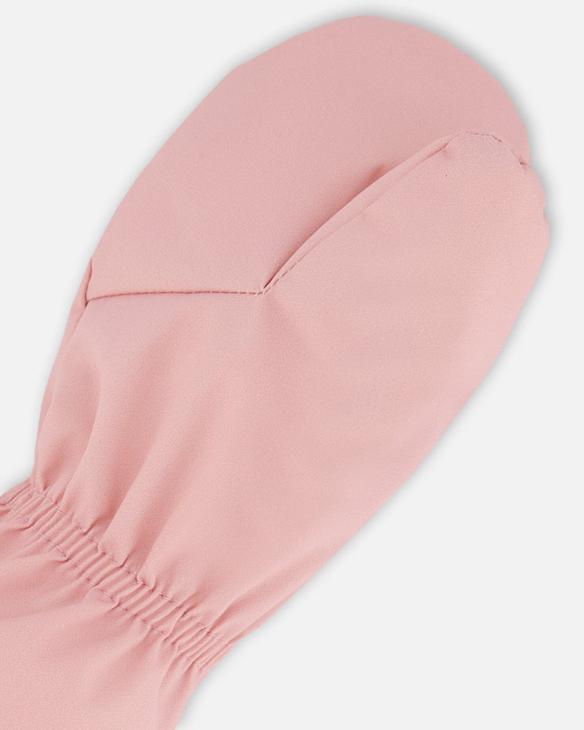 Lined Baby Mittens Dusty Pink