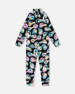 Two-Piece Thermal Underwear Set Smiley Face Girl