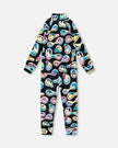 Two-Piece Thermal Underwear Set Smiley Face Girl