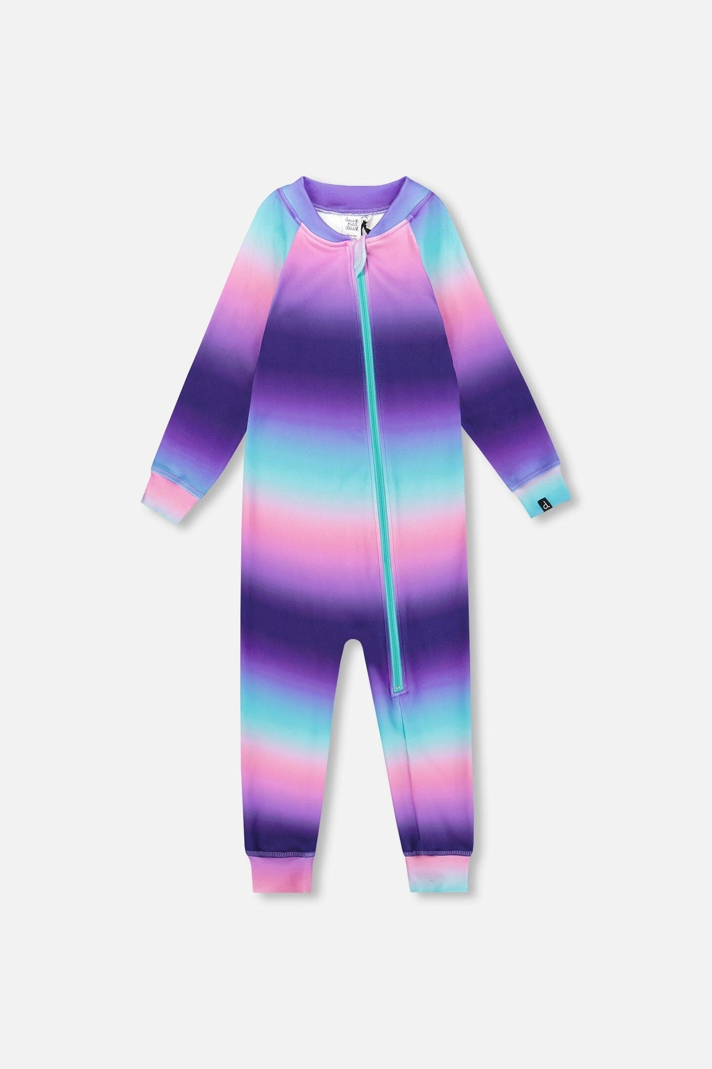 One-Piece Thermal Underwear Purple Gradient