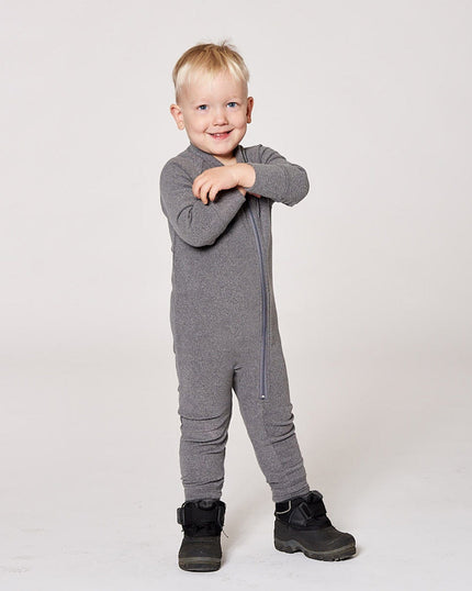 One-Piece Thermal Underwear Dark Heather Gray