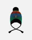 Lined Peruvian Knit Winter Hat With Pompom Multicolor
