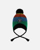 Lined Peruvian Knit Winter Hat With Pompom Multicolor