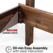Aurora Solid Wood Bed Frame
