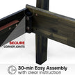 Aurora Solid Wood Bed Frame