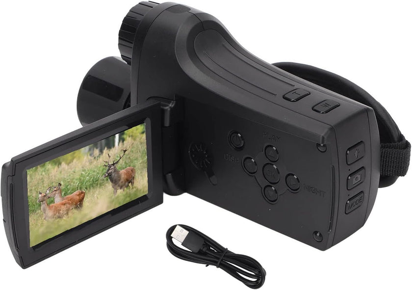 TUTT Night Vision Camcorder 4K/30fps 8x zoom Infrared 24MP Photo Resolution 700m 4000MAH Lithium Battery Waterproof  NV C8
