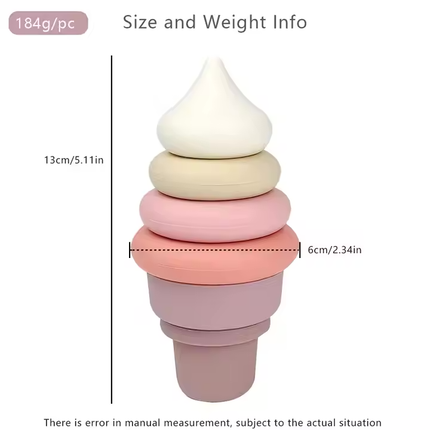 Silicone Ice Cream Stacking Set
