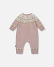 Jacquard Knitted Romper Keepsake Lilac