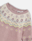 Jacquard Knitted Romper Keepsake Lilac
