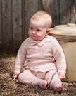 Knitted Top And Pant Set Light Pink