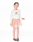 Organic Cotton Long Sleeve T-Shirt Off-White With Hot Chocolate
