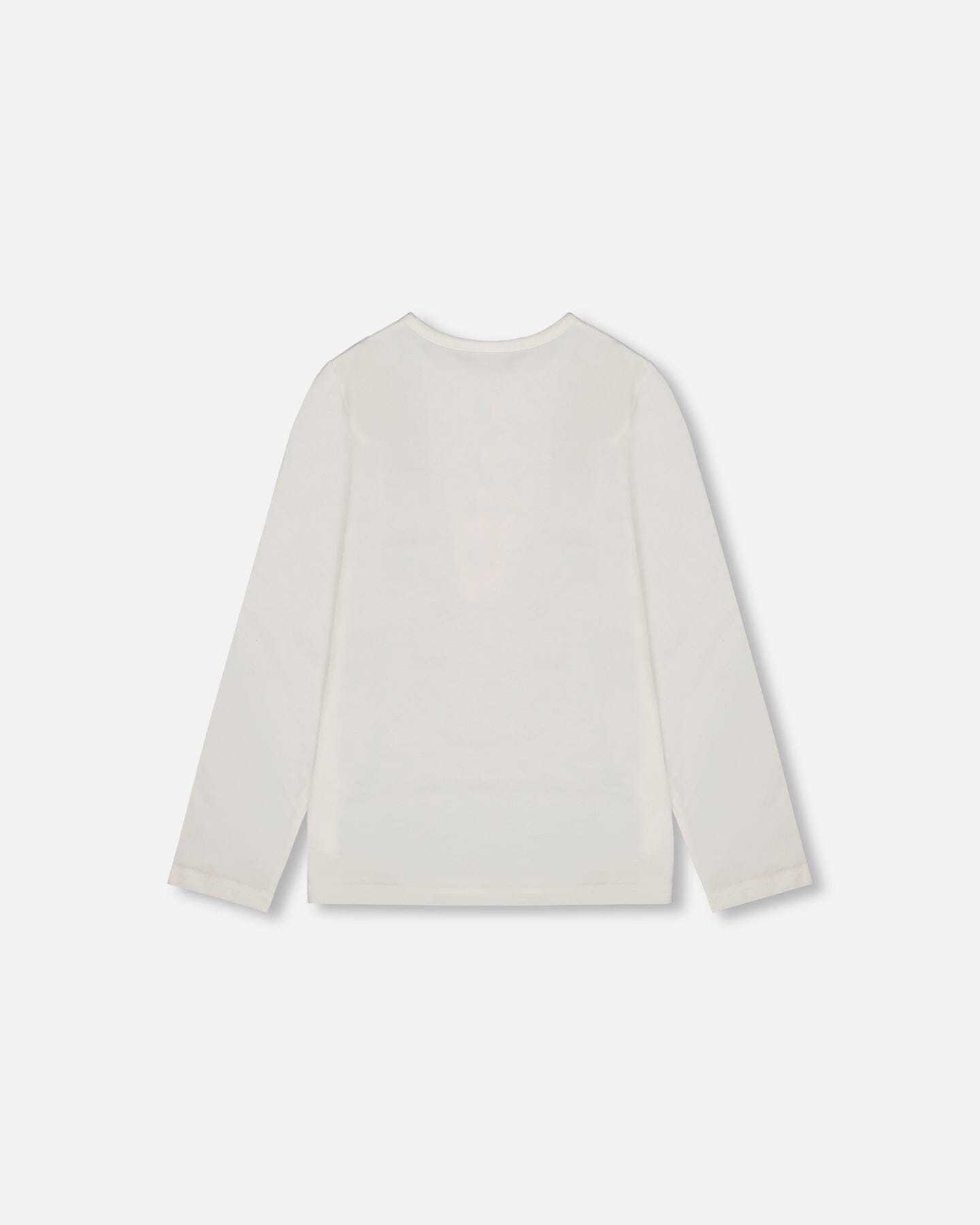 Organic Cotton Long Sleeve T-Shirt Off-White With Hot Chocolate