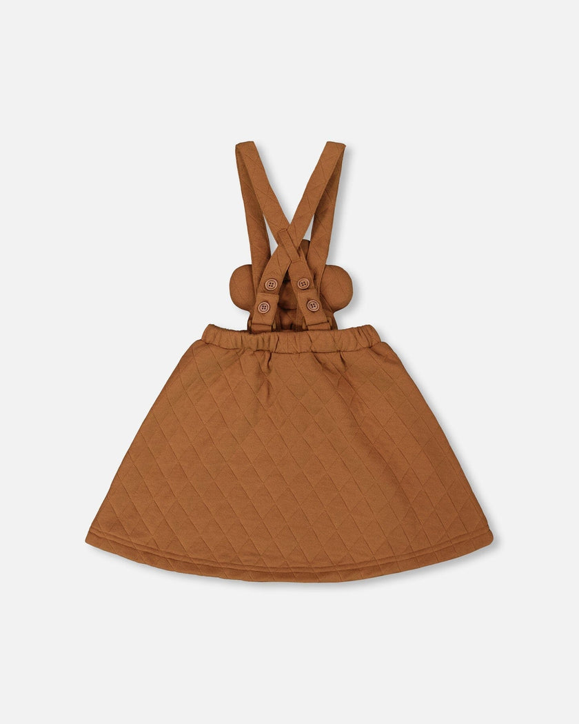 Quilted Overall Dress Mocha