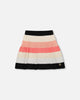Striped Knit Skirt Beige Black And Pink