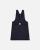 Milano Jumper Dress Navy Blue With Buckle Detail