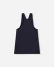 Milano Jumper Dress Navy Blue With Buckle Detail