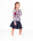 Pleated Milano Skirt Navy Blue