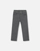 Stretch Jacquard Pants Grey Herringbone