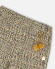 Tweed Flare Pants Beige And Black