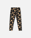 Jersey Leggings Black Teddy Bear Print