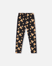Jersey Leggings Black Teddy Bear Print