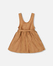 Stretch Suede Effect Jumper Light Pecan Brown With Llama Bag