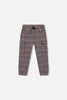Plaid Cargo Pant Gray And Black
