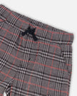 Plaid Cargo Pant Gray And Black