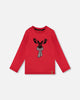 Jersey T-Shirt Cherry Red With Moose