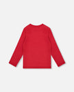 Jersey T-Shirt Cherry Red With Moose