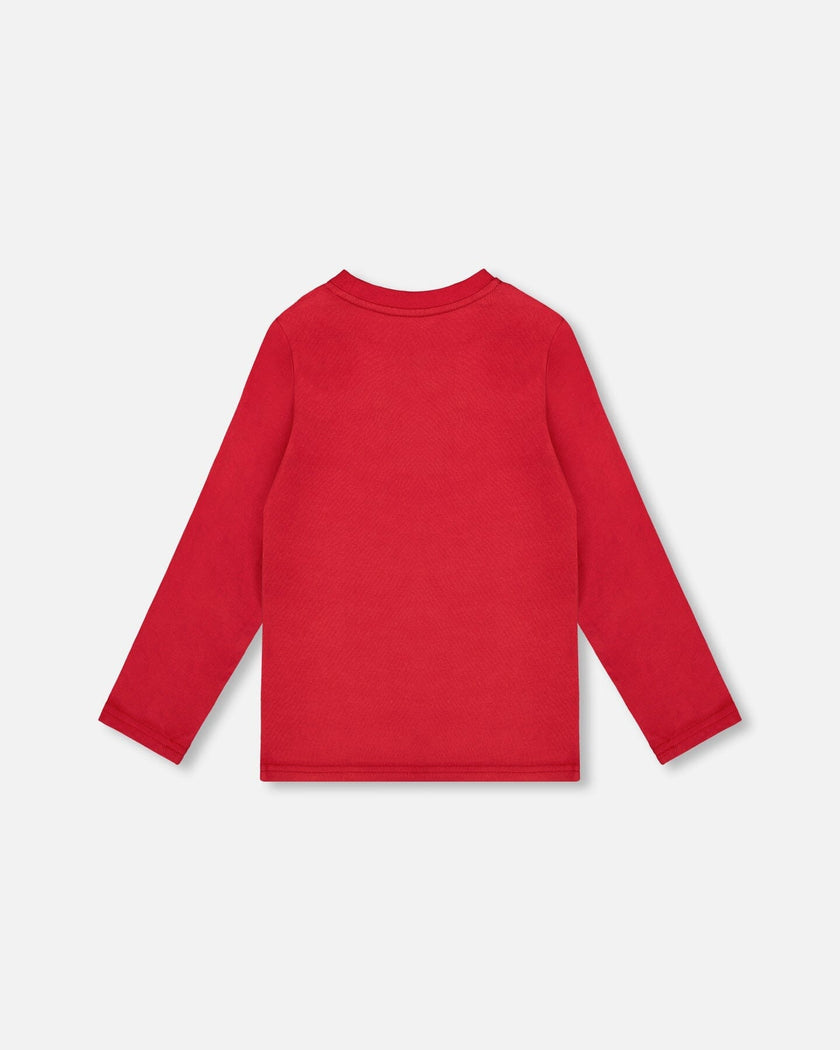 Jersey T-Shirt Cherry Red With Moose