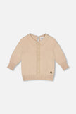 3/4 Sleeve Knitted Sweater Beige