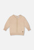 3/4 Sleeve Knitted Sweater Beige
