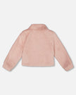Fake Fur Short Jacket Pink