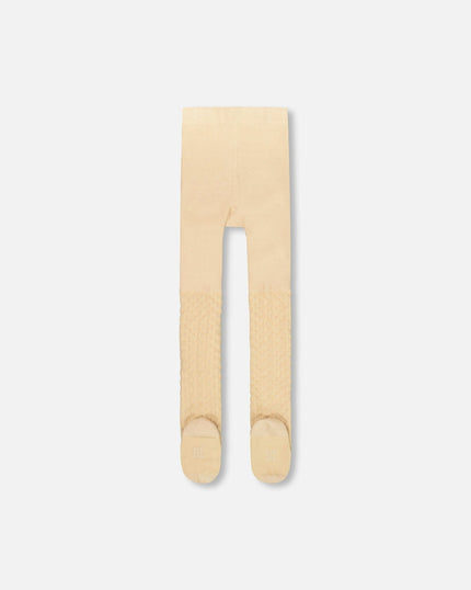 Knit Tights Beige