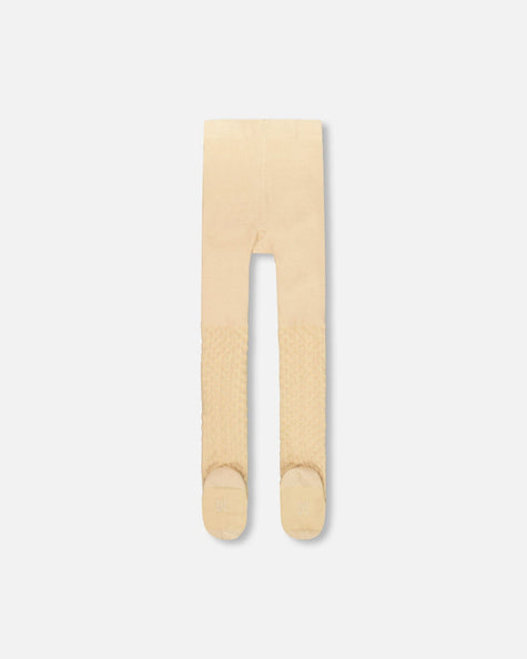 Knit Tights Beige