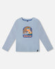 Organic Cotton Long Sleeve T-Shirt Light Blue