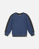 Super Soft Flat Back Rib Sweatshirt Dark Steel Blue