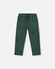 Twill Jogger Pants With Patch Pockets Forest Green