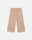Wide Leg Corduroy Pants Beige
