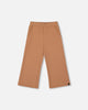 Waffle Flare Leg Pants Caramel Brown