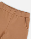 Waffle Flare Leg Pants Caramel Brown