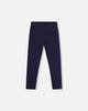 Ribbed Leggings Navy Blue