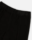 Ribbed Leggings Bootleg With Slit Black