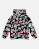 Pullover Fleece Hoodie Smiley Face Girl
