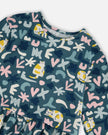 Jersey Dress Green Cat Print