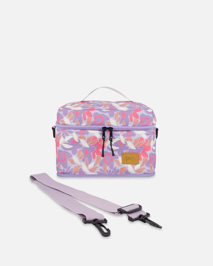 Lunch Box Lilac Retro Flower Print
