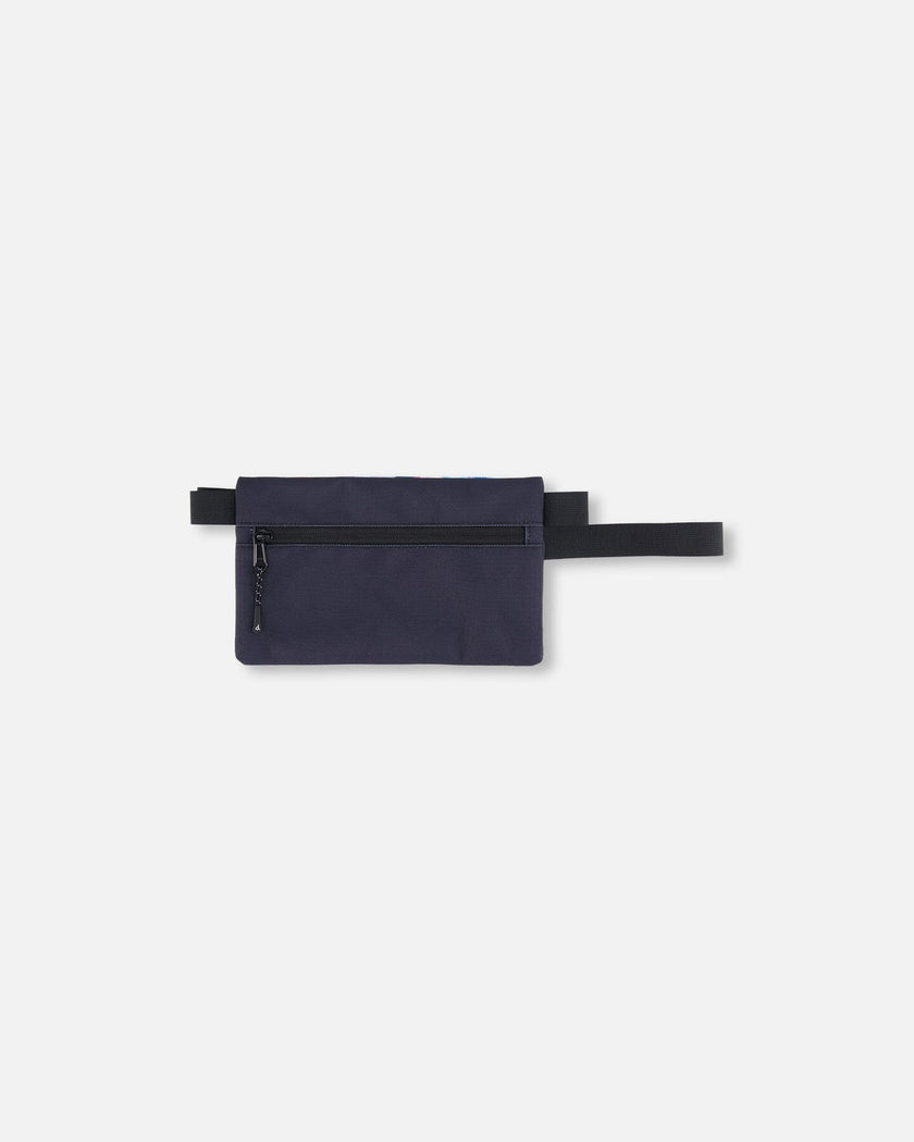 Double Pencil Case Black Butterfly Print